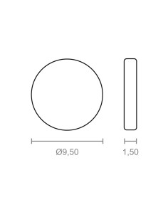 Imán neodimio disco im28 níquel ø9,5 x 1,5 mm 2