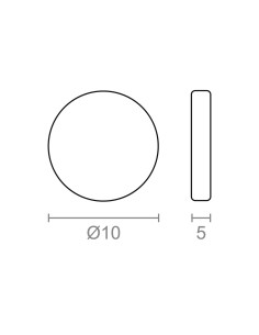 Imán neodimio disco im28 níquel ø10 x 5 mm 2