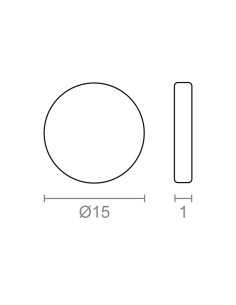 Imán neodimio disco im28 níquel ø15 x 1 mm 2
