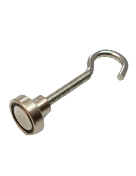 Imán neodimio gancho im32 níquel 20 x 14 mm