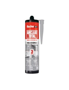 Anclaje total pegado rápido 3 segundos para interior/exterior, gris, 290 ml