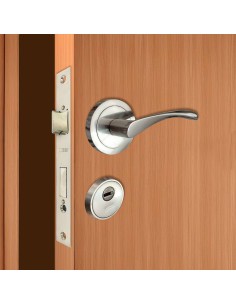 Cerradura embutir c/c cre04 40/47 mm latonado 2