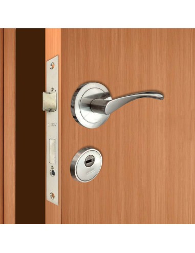 Cerradura embutir c/c cre04 40/47 mm latonado