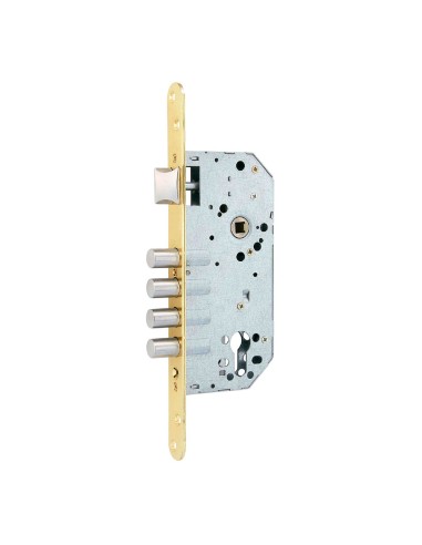 Cerradura embutir c/r cre07 50/85 mm latonado