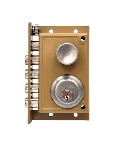 Cerradura sobreponer crs01 derecha, pintado oro