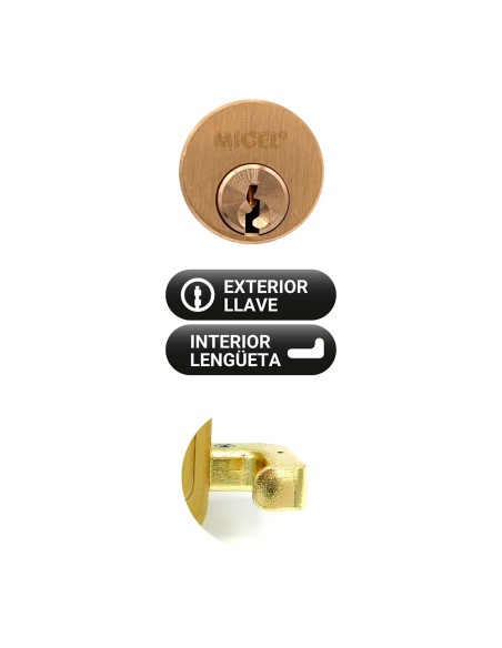 Cerradura sobreponer crs02 derecha 40 x 80 mm pintado oro