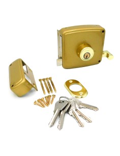 Cerradura sobreponer crs02 dcha 50 x 100 mm pintado oro 2