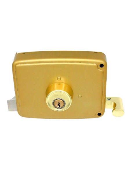 Cerradura sobreponer crs02 derecha 60 x 120 mm pintado oro
