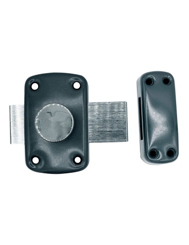 Cerrojo sobreponer ruleta crr15 pintado gris