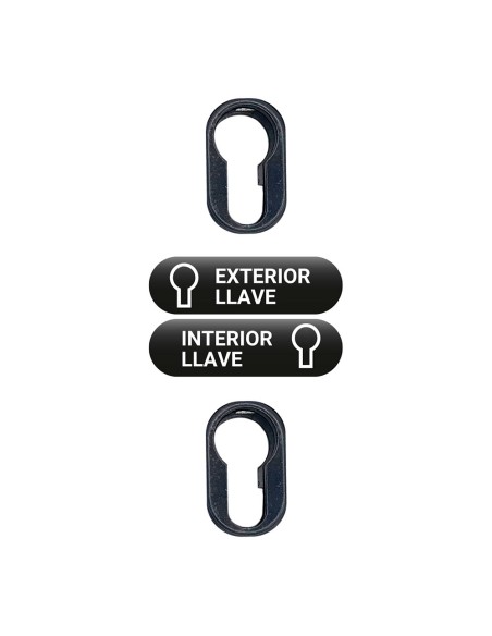 Cerrojo sobreponer sin cilindro crr16 pintado gris