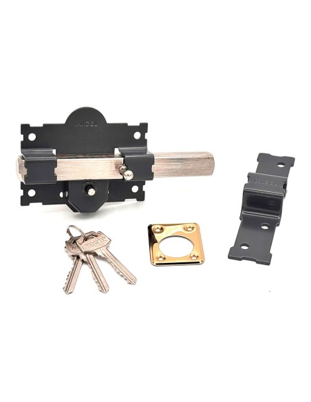 Cerrojo sobreponer crr06 105b/70 mm pintado gris