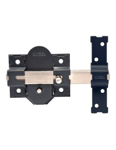 Cerrojo sobreponer crr08 86b/50 mm pintado gris llaves iguales amaestradas