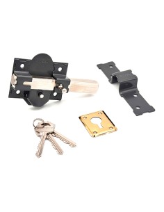 Cerrojo sobreponer crr08 86b/50 mm pintado gris llaves iguales amaestradas 2