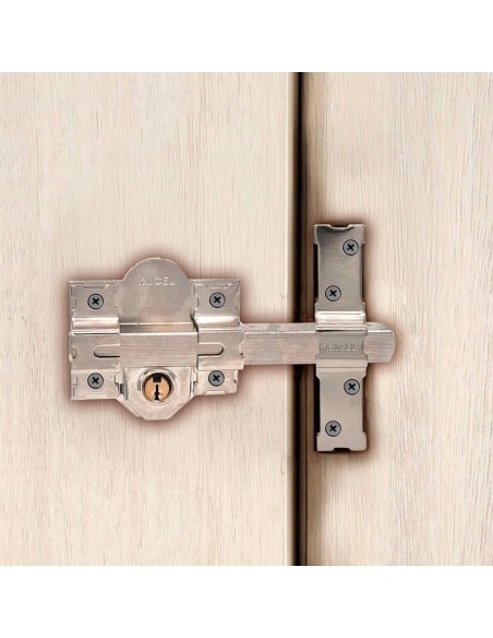Cerrojo sobreponer crr09 86l/50 mm níquel