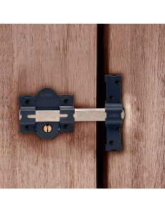 Cerrojo sobreponer crr09 86l/50 mm pintado gris llaves iguales amaestradas 2