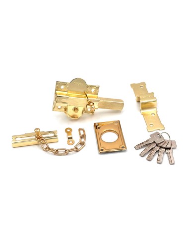 Cerrojo sobreponer crr10 86b/50 mm latón satinado