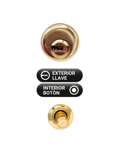 Cerrojo sobreponer crr10 86b/50 mm latón satinado