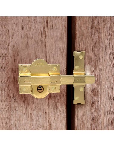 Cerrojo sobreponer crr11 86l/50 mm latón satinado