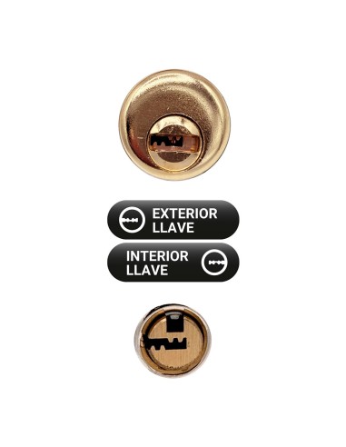 Cerrojo sobreponer crr11 86l/50 mm latón satinado