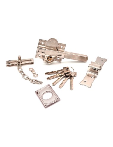 Cerrojo sobreponer crr11 86l/50 mm níquel