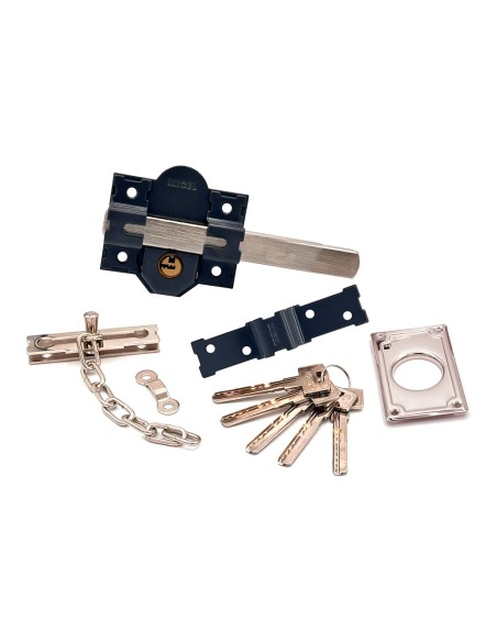 Cerrojo sobreponer crr11 86l/50 mm pintado gris