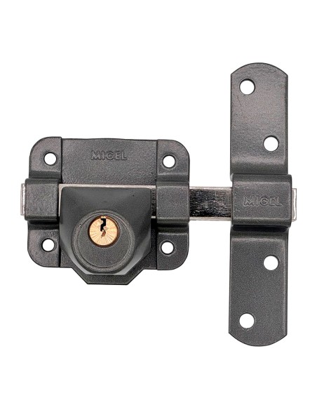 Cerrojo sobreponer crr14 86l/50 mm pintado gris