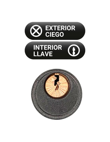 Cerrojo sobreponer crr14 86l/50 mm pintado gris