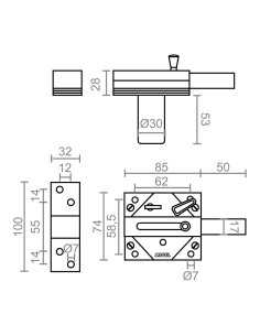 Cerrojo seguridad sobreponer crr01 niquel 2