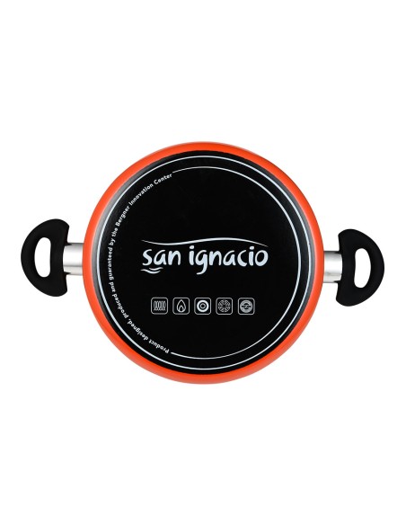 Cacerola de acero al carbono con tapa, inducción, valencia experto ø24 cm