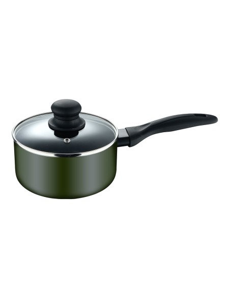 Cazo de aluminio prensado con tapa, inducción, experto ø16 x 8 cm