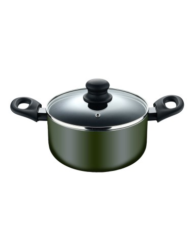 Cacerola de aluminio prensado con tapa,...