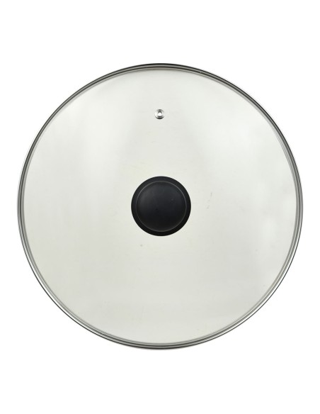 Olla baja de aluminio prensado con tapa, inducción, experto ø28 x 8 cm