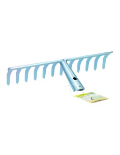 Rastrillo metalico 12 dientes acero galvanizado 29,5 x 13 cm kinzo 2