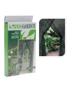 Mosquitera "basic line" 150x220cm (2 hojas de 75x220cm) negra