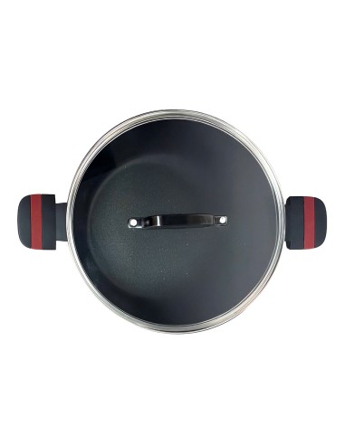 Cacerola de aluminio fundido con tapa,...