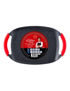 Asador aluminio forjado inducción toledo 37 x 23,5 cm 2