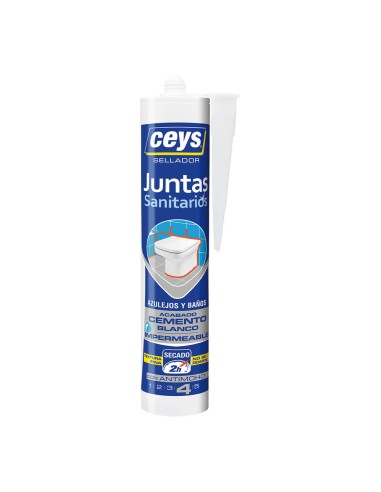 Sellador juntas sanitarios stop moho, blanco mate, 290 ml