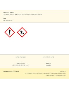 Sellador juntas sanitarios stop moho, blanco mate, 290 ml 2