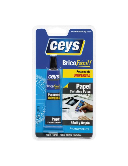 Adhesivo universal bricofácil transparente 30 ml