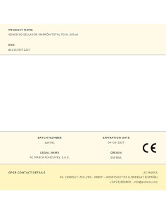 Adhesivo sellador total tech marrón 290 ml 2