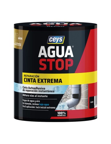 Agua stop cinta extrema negra 10 cm x 1,5 m