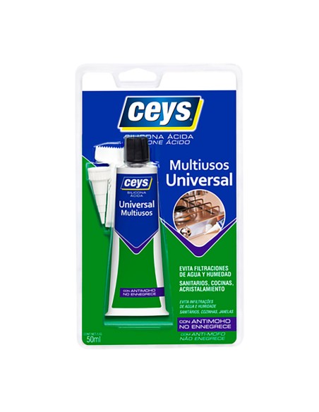 Silicona ácida universal transparente 50 ml