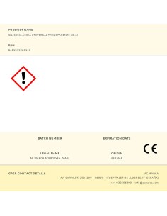 Silicona ácida universal transparente 50 ml 2