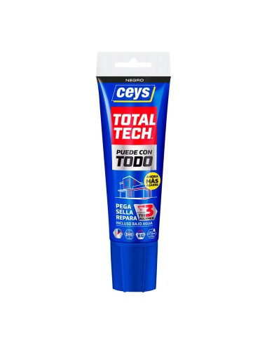 Adhesivo sellador total tech negro tubo 125 ml