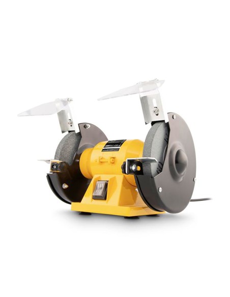 Esmeriladora de banco + 2 ruedas abrasivas de ø150 mm, 150 w