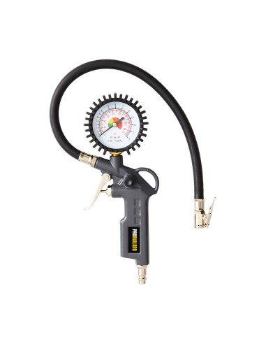 Pistola de inflado con manómetro 0-12 bar