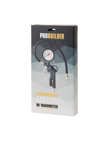 Pistola de inflado con manómetro 0-12 bar