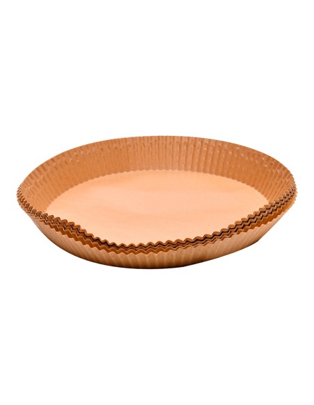 Bandeja de papel redondo para freidora de aire foodies mp, ø26 cm, 50 uds