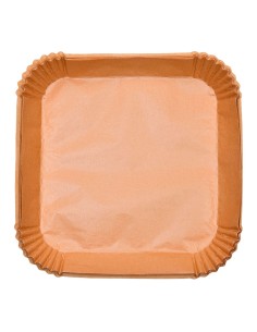 Bandeja de papel cuadrada para freidora de aire foodies mp, 26 x 26 cm, 50 uds 2
