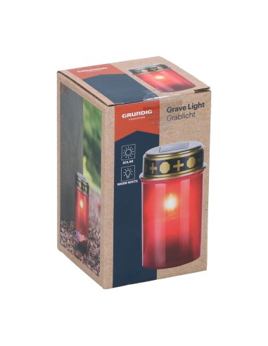 Vela para difuntos (cementerio) con luz led solar